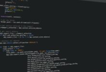 Close-up view of Python code on a computer screen, reflecting software development and programming.