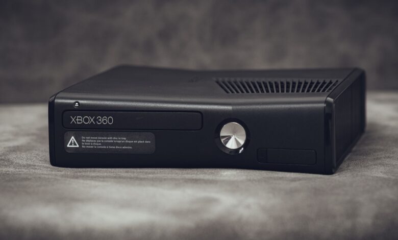 A nostalgic view of a classic Xbox 360 console, highlighting its vintage appeal.