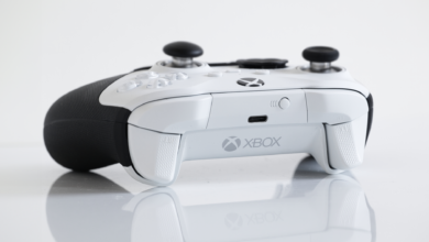 Close-up of a white Xbox controller showcasing modern gaming technology.