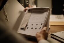 Detailed image showcasing a fingerprint document in an open folder, ideal for forensic and legal themes.