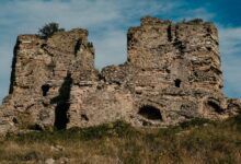 Explore the ancient remnants of Yoros Castle, showcasing Byzantine architecture in Turkey.