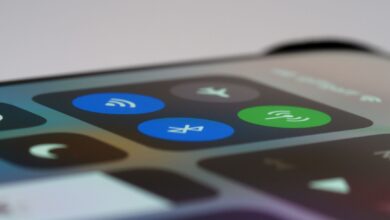 Detailed view of a smartphone control center showing wireless icons, perfect for tech-related topics.