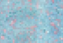 Colorful abstract pattern with pastel blue and pink pixelated design, ideal for vibrant artistic backgrounds.