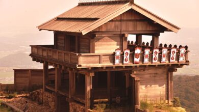 Explore the serene traditional Japanese wooden temple on a hill, capturing historic architecture and culture.