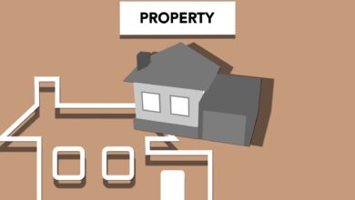 Illustration of house for private property representing concept of investing in purchase of real estate