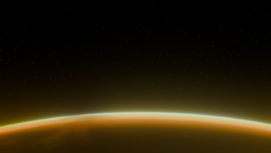 Breathtaking image of Earth from space at sunrise, highlighting its curvature and atmosphere.