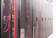 System with various wires managing access to centralized resource of server in data center