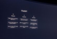 Screen displaying ChatGPT examples, capabilities, and limitations.