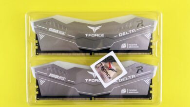 High-performance T-FORCE DDR5 RGB RAM modules with eco-friendly design in packaging.